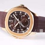 Replica Patek Philippe Aquanaut 5164r 001 Zf Factory Brown Strap (5)