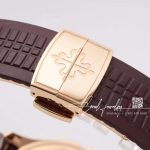 Replica Patek Philippe Aquanaut 5164r 001 Zf Factory Brown Strap (9)