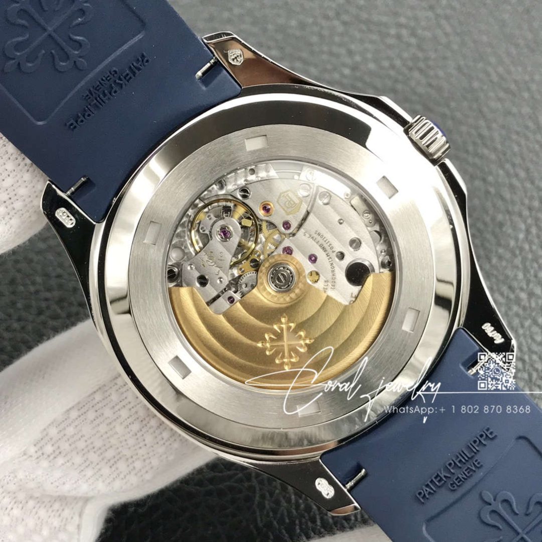 Replica Patek Philippe Aquanaut 5168g 001 3k Factory Blue Strap (7)