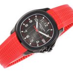 Replica Patek Philippe Aquanaut Pp5167 Zf Factory Red Rubber Strap (6)