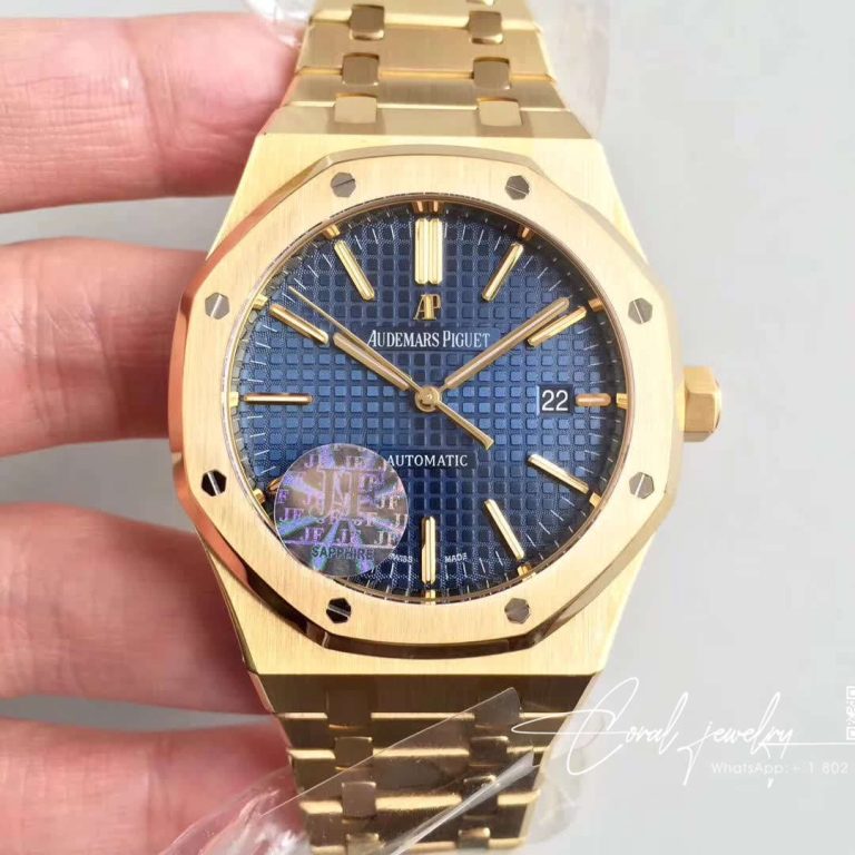 Replica Audemars Piguet Royal Oak 15400or Jf Factory Gold Case (1)