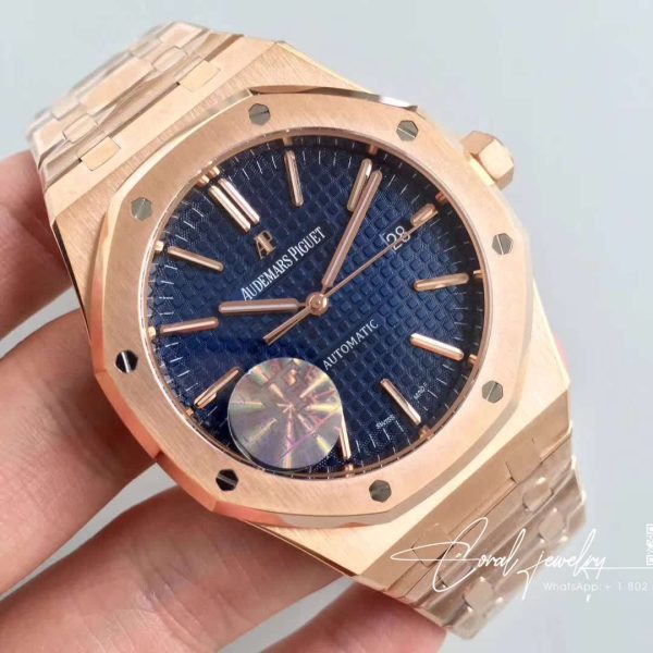 Replica Audemars Piguet Royal Oak 15400or.oo.1220or.03 Jf Factory Gold Case (2)