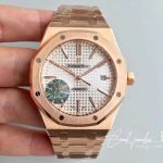 Replica Audemars Piguet Royal Oak 15450or.oo.1256or.01 Jf Factory White Dial (1)