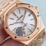 Replica Audemars Piguet Royal Oak 15450or.oo.1256or.01 Jf Factory White Dial (4)