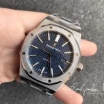 Replica Audemars Piguet Royal Oak 15450st.oo.1256st.03 Aps Factory Silver Case Blue Dial (2)