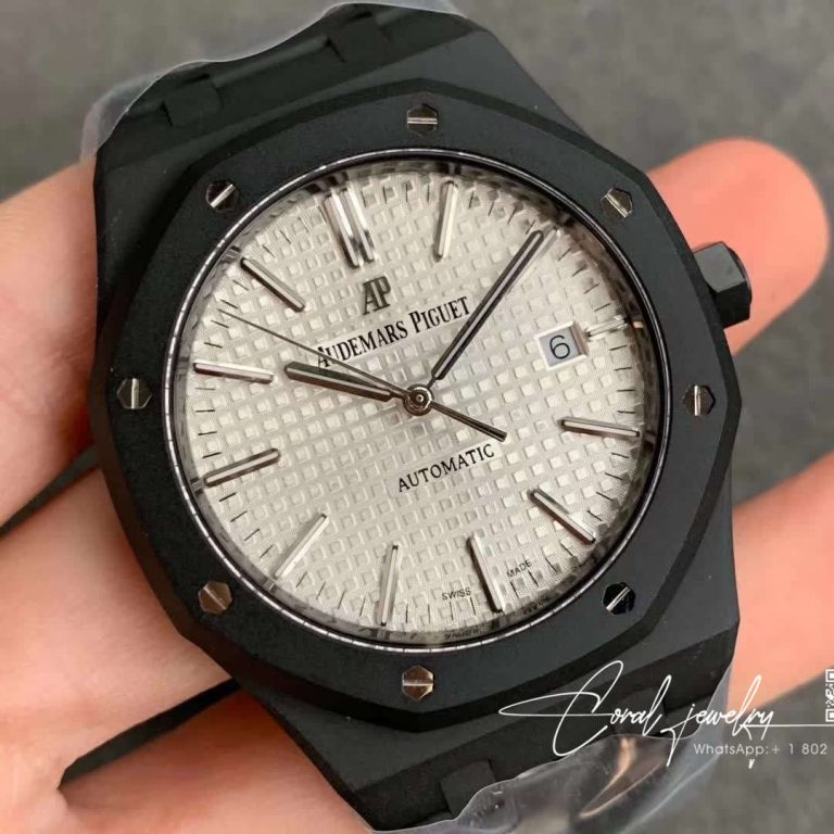 Replica Audemars Piguet Royal Oak 15500 Dlc Version Zf Factory Black Case (20)