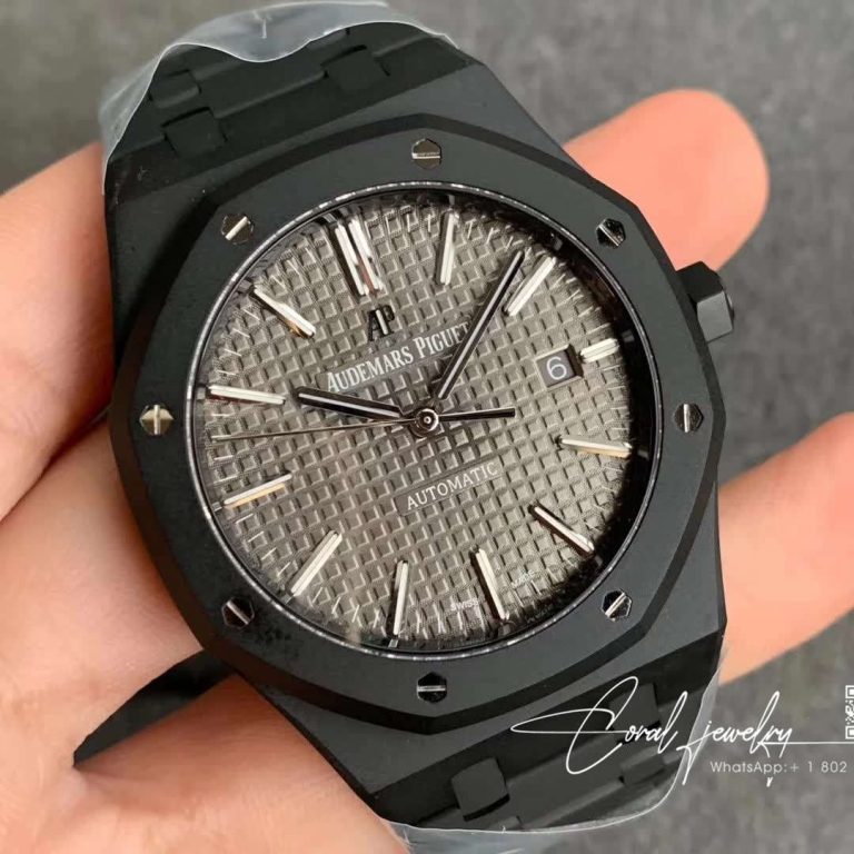 Replica Audemars Piguet Royal Oak 15500 Dlc Version Zf Factory Carbon Fiber Case (2)