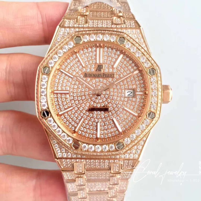 Replica Audemars Piguet Royal Oak Diamond Dial (1)