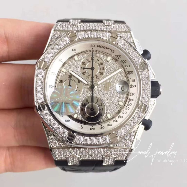 Replica Audemars Piguet Royal Oak Offshore 26067bc.zz.d002cr.01 Jf Factory Diamonds Dial (1)