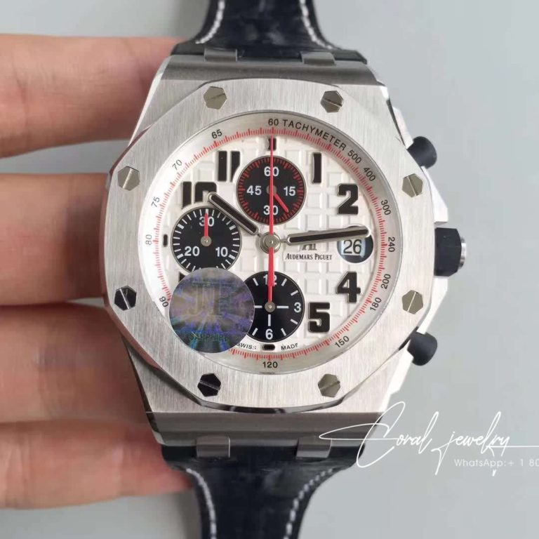 Replica Audemars Piguet Royal Oak Offshore 26170st.oo.d305cr.01 Jf Factory Black Leather Strap (1)