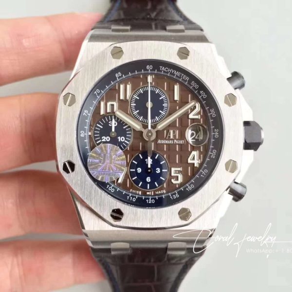 Replica Audemars Piguet Royal Oak Offshore 26470st.oo.a099cr.01 Jf Factory Brown Dial (1)