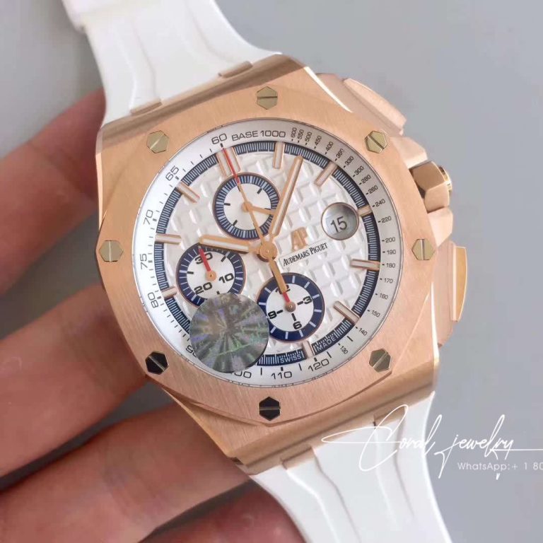 Replica Audemars Piguet Royal Oak Offshore 50 Byblos Saint Tropez 26408or.oo.a010ca.01.99 Jf Factory V2 White Dial (2)