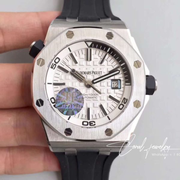 Replica Audemars Piguet Royal Oak Offshore Diver 15710st.oo.a002ca.02 Jf Factory White Dial (1)