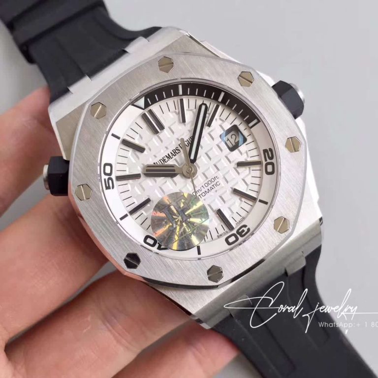 Replica Audemars Piguet Royal Oak Offshore Diver 15710st.oo.a002ca.02 Jf Factory White Dial (2)