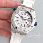 Replica Audemars Piguet Royal Oak Offshore Diver 15710st.oo.a010ca.01 Jf Factory White Dial (3)