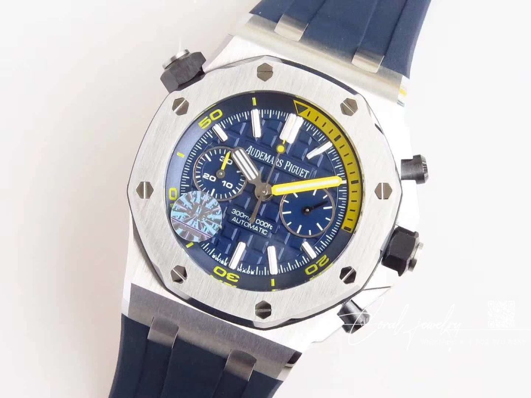 Replica Audemars Piguet Royal Oak Offshore Diver 15710st.oo.a027ca.01 Jf Factory V8 Blue Dial (3)