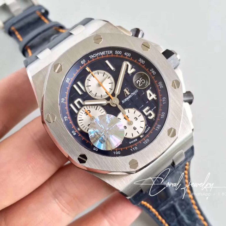 Replica Audemars Piguet Royal Oak Offshore Navy 26470st.oo.a027ca.01 Jf Factory V2 Blue Dial (2)