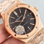 Replica Audemars Piguet Royal Oak Rose Gold 15450 Jf Factory V5 Black Dial (4)