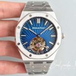 Replica Audemars Piguet Royal Oak Tourbillon 26522ti.oo.1220ti.01 Jf Factory Blue Dial (1)