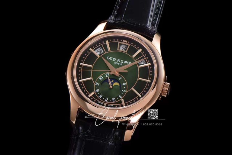 Replica Patek Philippe Annual Calendar 5205g 001 Km Factory Black Dial (2)