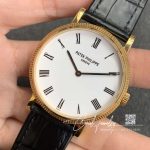 Replica Patek Philippe Calatrava 5119g 002 Rose Gold White Dial (3)