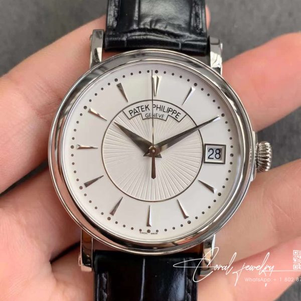 Replica Patek Philippe Calatrava 5153g 010 Zf Factory Black Strap (1)