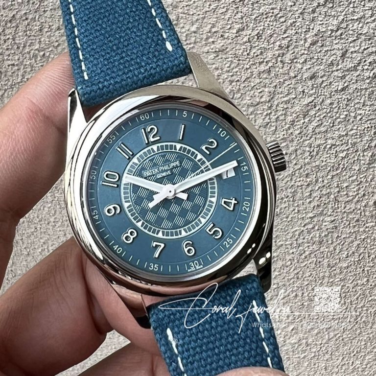 Replica Patek Philippe Calatrava 6007a 001 Zf Factory Blue Dial (2)