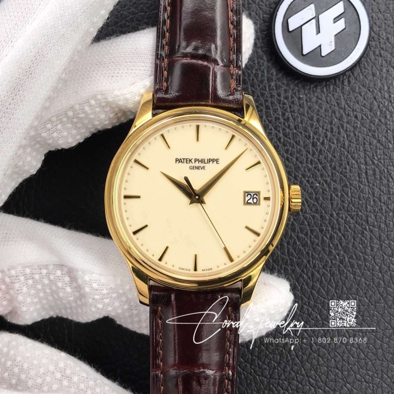 Replica Patek Philippe Calatrava Yellow Gold 5227j 001 Flip Back Version (1)