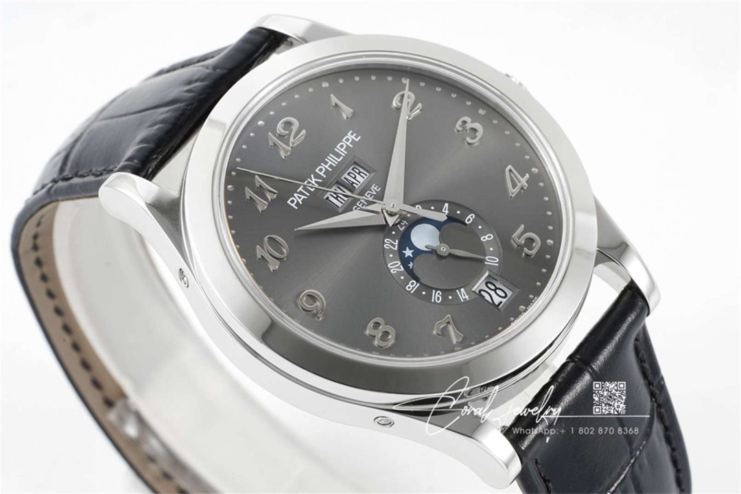 Replica Patek Philippe Complications 5396g 014 Zf Factory Black Leather Strap (6)