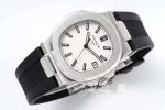 Replica Patek Philippe Nautilus 5711 Ppf Factory White Dial Black Strap (6)