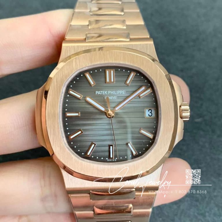 Replica Patek Philippe Nautilus 57111r 001 Ppf Factory V4 Rose Gold Brown Dial (1)