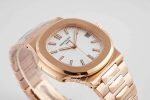 Replica Patek Philippe Nautilus 57111r 001 Ppf Factory V4 Rose Gold White Dial (2)