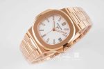 Replica Patek Philippe Nautilus 57111r 001 Ppf Factory V4 Rose Gold White Dial (5)