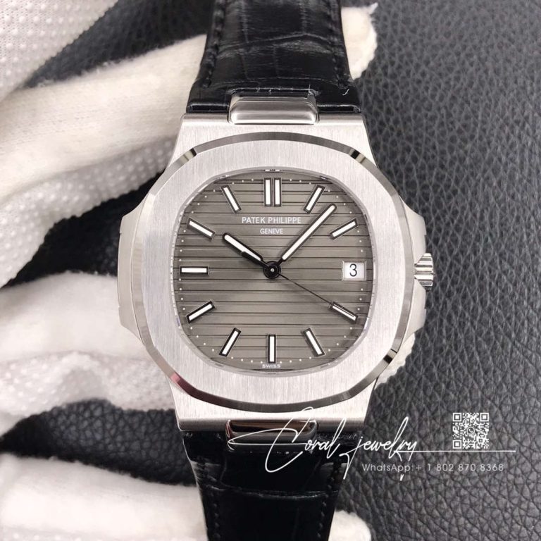 Replica Patek Philippe Nautilus 5711g 001 3k Factory Black Strap (1)