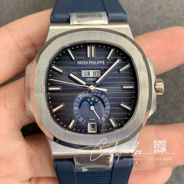 Replica Patek Philippe Nautilus 57261a 014 Gr Factory Blue Strap (1)