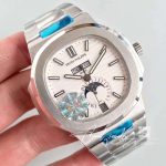 Replica Patek Philippe Nautilus Annual Calendar Moonphase 57261a 010 Km Factory White Dial (2)