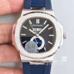 Replica Patek Philippe Nautilus Annual Calendar Moonphase 5726a Km Factory V2 Blue Dial (1)