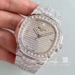 Replica Patek Philippe Nautilus Jumbo 57191g 001 Diamonds Dial (3)