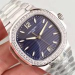 Replica Patek Philippe Nautilus Ladies 70181a 010 Pf Factory Blue Dial (4)