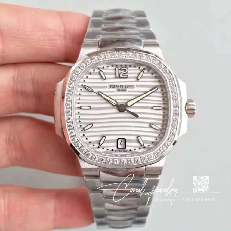 Replica Patek Philippe Nautilus Ladies 70181a 010 Pf Factory White Dial (1)