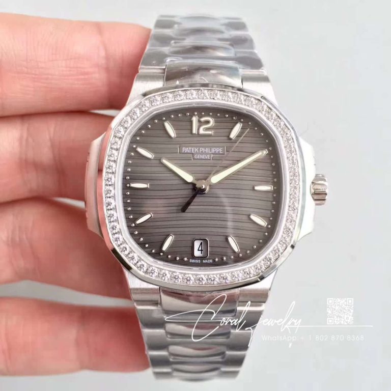 Replica Patek Philippe Nautilus Ladies 7118 1200a 011 Pf Factory Stainless Steel Strap (1)