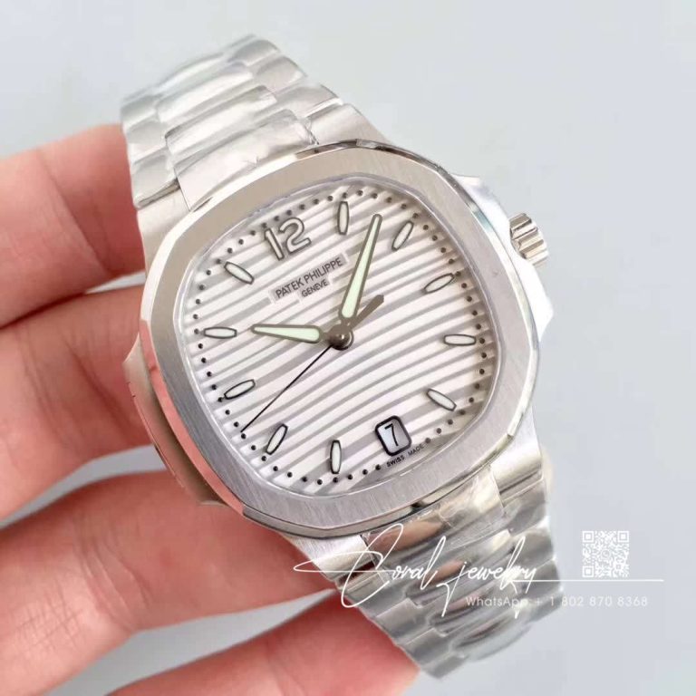 Replica Patek Philippe Nautilus Ladies 71181a 010 Pf Factory White Dial (2)