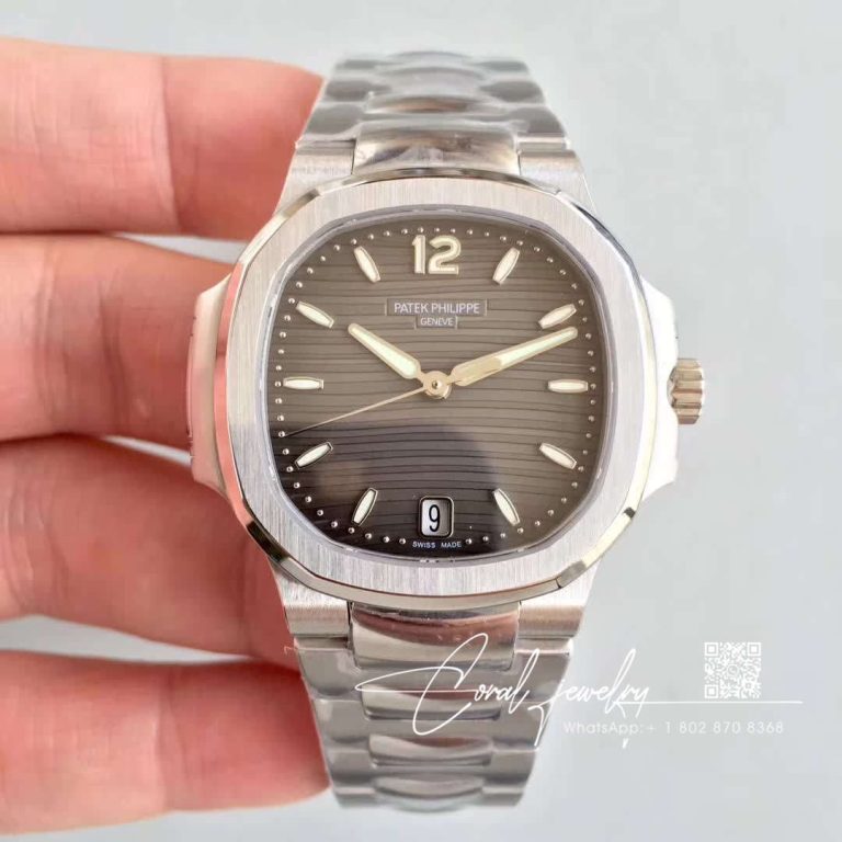 Replica Patek Philippe Nautilus Ladies 71181a 011 Pf Factory Anthracite Dial (1)