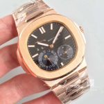 Replica Patek Philippe Nautilus Moonphase 5712r 001 Black Dial (2)