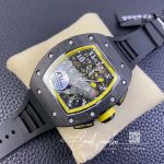 Replica Richard Mille Rm 011 Kv Factory Black Rubber Strap (12)