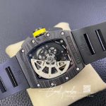 Replica Richard Mille Rm 011 Kv Factory Black Rubber Strap (15)