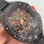 Replica Richard Mille Rm 011 Kv Factory Black Rubber Strap (4)