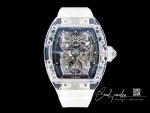 Replica Richard Mille Rm 56 01 Tourbillon Rm Factory White Transparent Skeleton Dial (1)