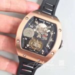 Replica Richard Mille Rm001 Rose Gold Tourbillon Jb Factory Black Dial (3)