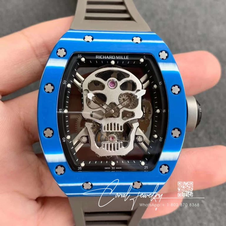 Replica Richard Mille Rm052 01 Tourbillon Jb Factory Blue Ceramic (1)